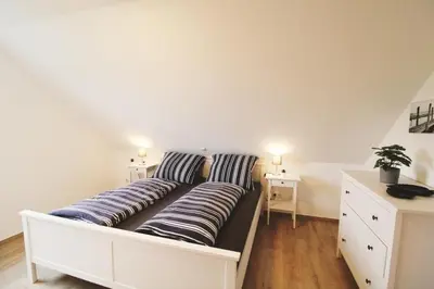 Ein Sitzbereich in der Unterkunft Ferienhaus Küstenkind
