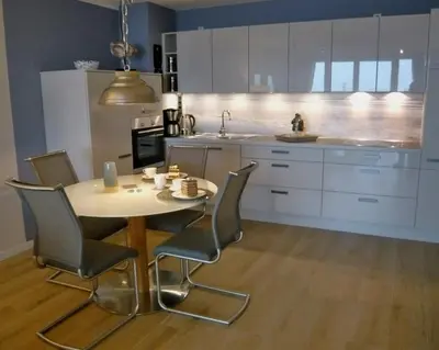 Küche/Küchenzeile in der Unterkunft Haus Nordseeblick, App 20