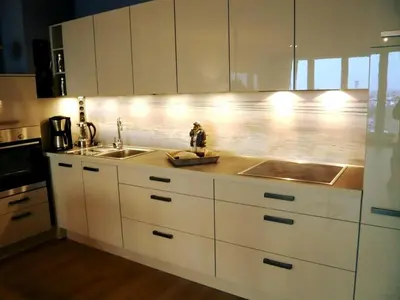 Küche/Küchenzeile in der Unterkunft Haus Nordseeblick, App 20