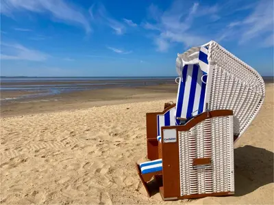 Ein Strand an oder in der Nähe der Ferienwohnung