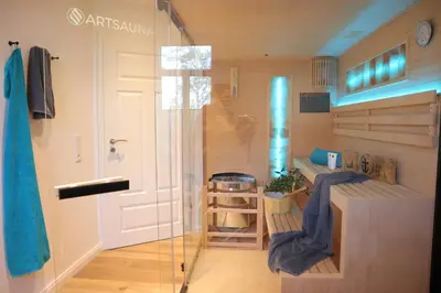 Ein Badezimmer in der Unterkunft Landhuus an´n Peerhamm