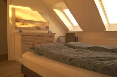 Ein Bett oder Betten in einem Zimmer der Unterkunft Apartment in Friedrichskoog with 130 sqm