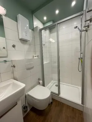 Ein Badezimmer in der Unterkunft Ferienwohnung Watt'n Idyll