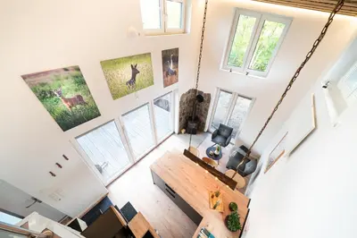 Küche/Küchenzeile in der Unterkunft Tinyhouse Moorhütte Nordsee Natur Küste