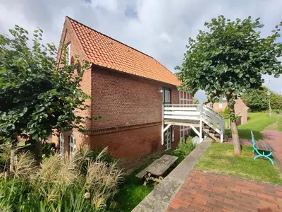 Ein Garten an der Unterkunft Schleusenwärterhaus am Ostedeich