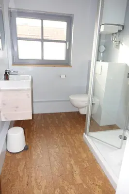 Ein Badezimmer in der Unterkunft Altstadthotel Eibsen