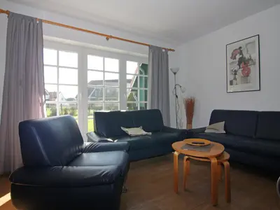 Ein Sitzbereich in der Unterkunft Ferienwohnung im Reihenhaus, Friedrichskoog-Spitze