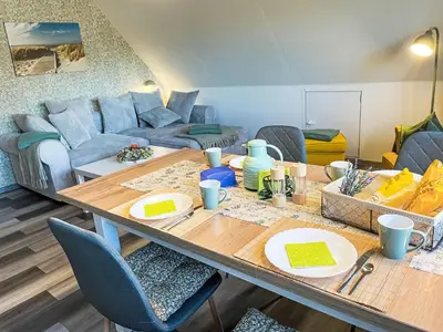 Ein Sitzbereich in der Unterkunft Apartment Die Dorfperle by Interhome