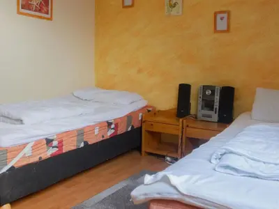 Ein Bett oder Betten in einem Zimmer der Unterkunft Apartment Watt in Friedrichskoog-Spitze by Interhome