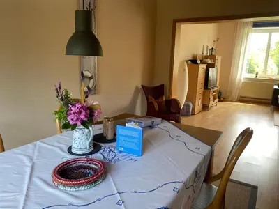Ein Sitzbereich in der Unterkunft Apartment Altes Pastorenhus by Interhome