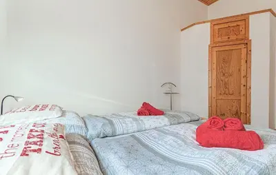 Ein Bett oder Betten in einem Zimmer der Unterkunft Zur alten Dorfschule