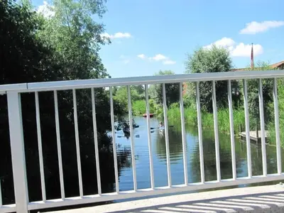 Blick auf einen Fluss in der Nähe der Ferienwohnung