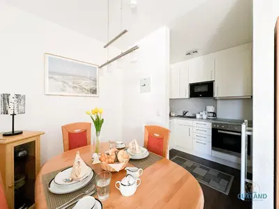 Küche/Küchenzeile in der Unterkunft Ferienwohnung 19 Heinrich-Grube Weg