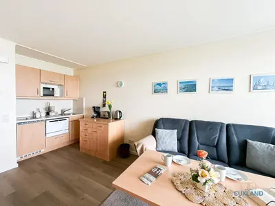 Küche/Küchenzeile in der Unterkunft Haus Nautic Wohnung 615