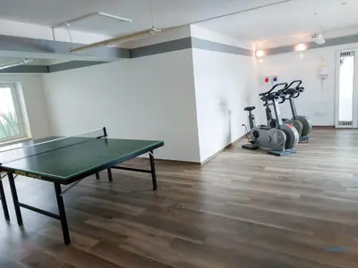 Das Fitnesscenter und/oder die Fitnesseinrichtungen in der Unterkunft Haus Nautic Wohnung 615