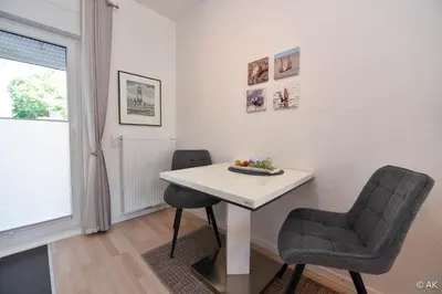 Ein Sitzbereich in der Unterkunft Haus 