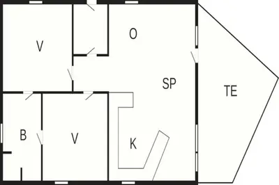 Grundriss der Unterkunft Holiday Home near North Sea Dike
