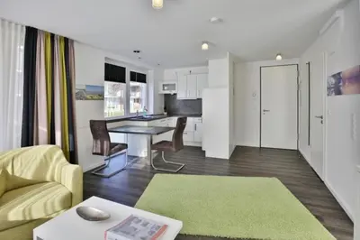 Küche/Küchenzeile in der Unterkunft Duhner Strandhus, S14