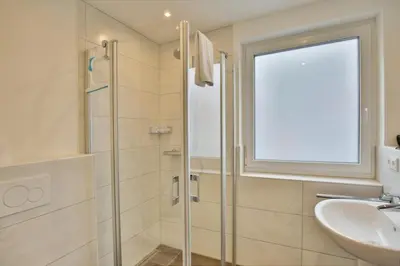 Ein Badezimmer in der Unterkunft Meine See, MS3