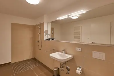 Ein Badezimmer in der Unterkunft Nordstrand, N201