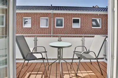 Ein Balkon oder eine Terrasse in der Unterkunft Meine See, MS6