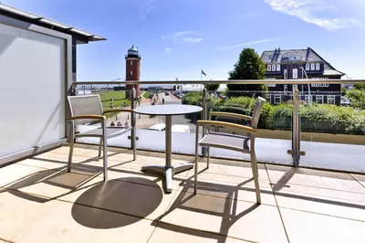 Ein Balkon oder eine Terrasse in der Unterkunft Alte Liebe, RA209