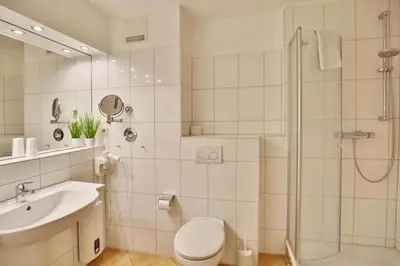 Ein Badezimmer in der Unterkunft Hohe Worth, H206
