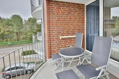Ein Balkon oder eine Terrasse in der Unterkunft Hohe Worth, H206