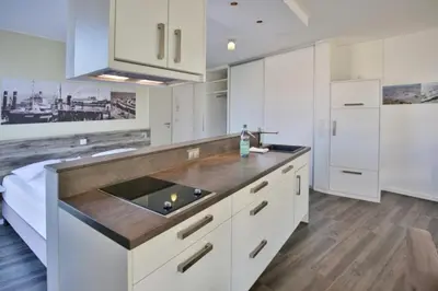 Küche/Küchenzeile in der Unterkunft Duhner Strandhus, S102
