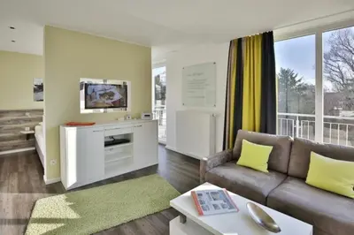 Küche/Küchenzeile in der Unterkunft Duhner Strandhus, S114