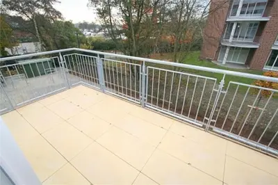 Ein Balkon oder eine Terrasse in der Unterkunft Duhner Strandhus, S114