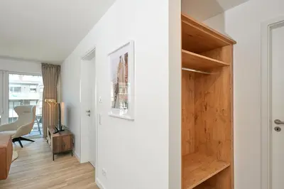 Ein Sitzbereich in der Unterkunft Nordstrand, N204