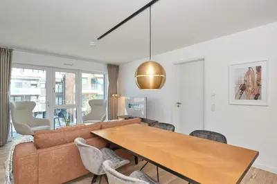 Ein Sitzbereich in der Unterkunft Nordstrand, N204