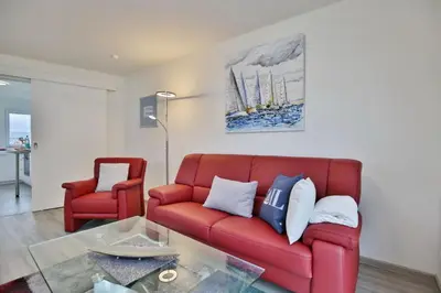 Ein Sitzbereich in der Unterkunft City Marina, CM18-4
