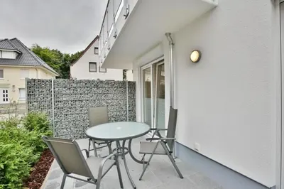 Ein Balkon oder eine Terrasse in der Unterkunft Meine See, MS1