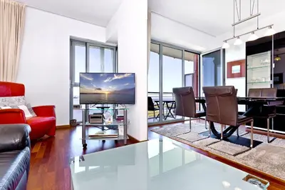 TV/Unterhaltungsangebot in der Unterkunft Residenz am Yachthafen, RY26