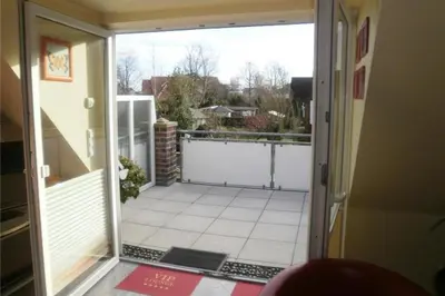 Ein Balkon oder eine Terrasse in der Unterkunft Bernstein, BS5