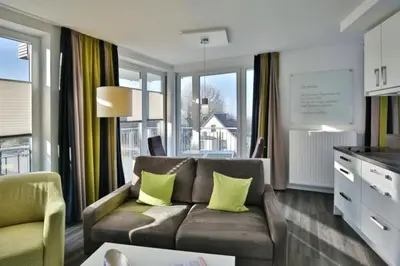 Küche/Küchenzeile in der Unterkunft Duhner Strandhus, S202