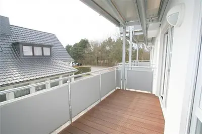 Ein Balkon oder eine Terrasse in der Unterkunft Rugenbarg, RR5