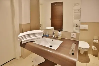 Ein Badezimmer in der Unterkunft Duhner Strandhus, S206