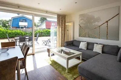 Ein Sitzbereich in der Unterkunft Ferienhaus 