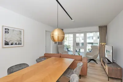 Ein Sitzbereich in der Unterkunft Nordstrand, N104