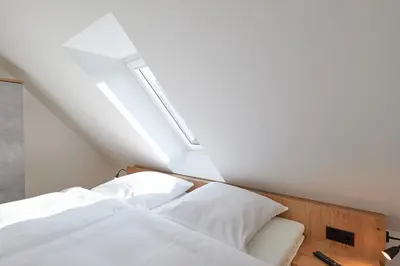 Ein Bett oder Betten in einem Zimmer der Unterkunft Nordstrand, N301a