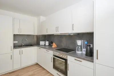 Küche/Küchenzeile in der Unterkunft Nordstrand, N203