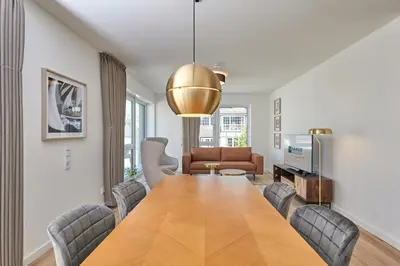 Ein Sitzbereich in der Unterkunft Nordstrand, N203