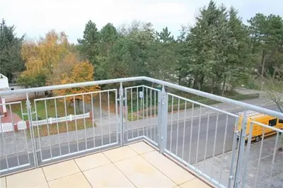 Ein Balkon oder eine Terrasse in der Unterkunft Duhner Strandhus, S301