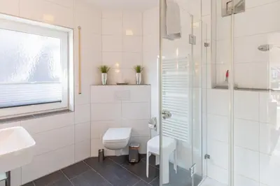 Ein Badezimmer in der Unterkunft Dunamar, DM8