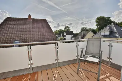 Ein Balkon oder eine Terrasse in der Unterkunft Meine See, MS8