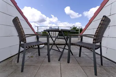 Ein Balkon oder eine Terrasse in der Unterkunft Hohe Worth, H404