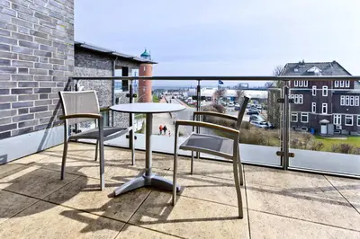 Ein Balkon oder eine Terrasse in der Unterkunft Alte Liebe, RA307